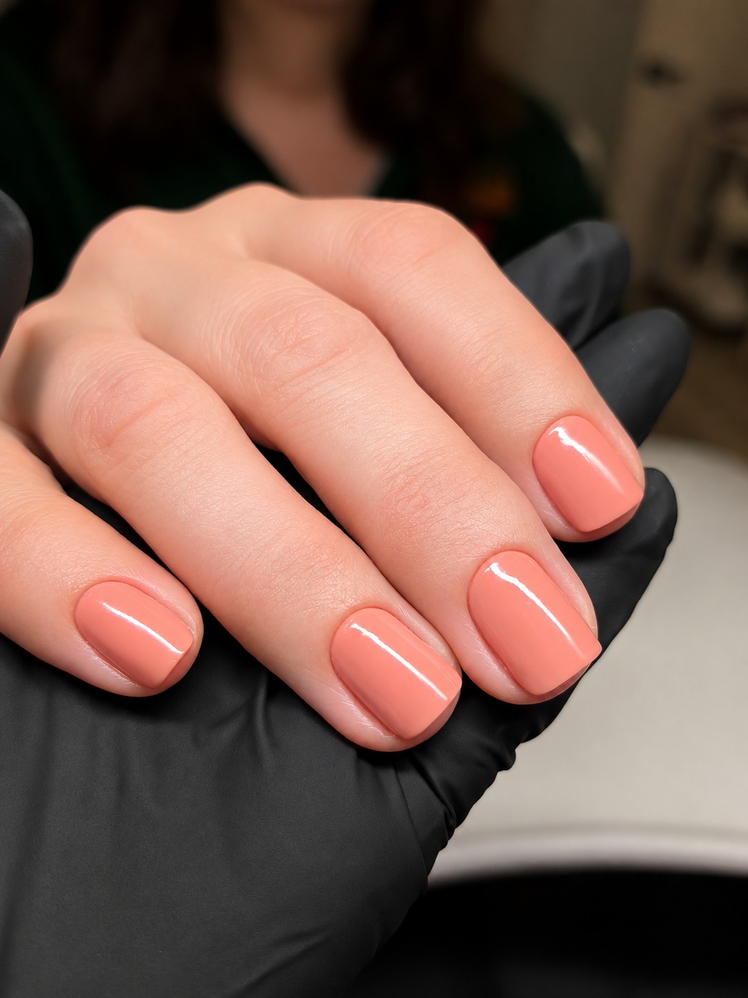 Bella Brazil coral manicure shared on Instagram